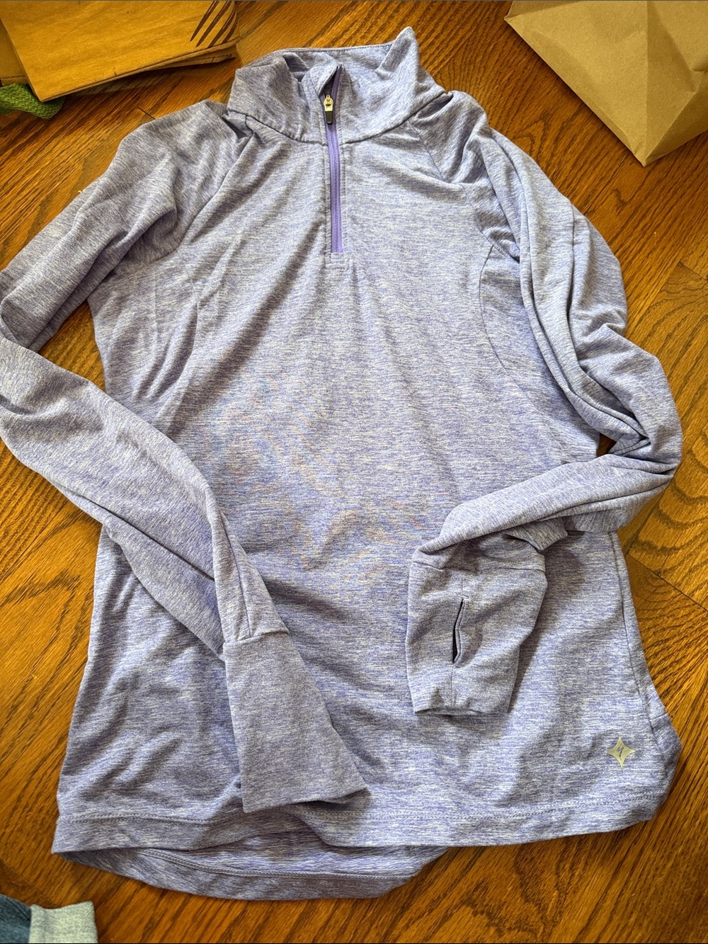 Specialized Shasta pullover 1/4 zip top - size small purple